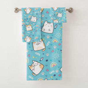 Cute Kitty Chat Motif Whimsical