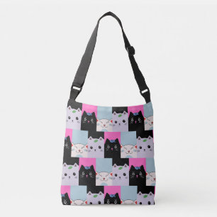 Cute Kitty Chats Crossbody Sac