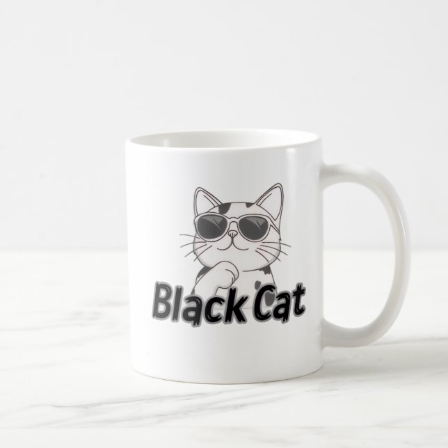 Cute Kitty Coffee Mug | Perfect Gift for Cat Lover (Droite)
