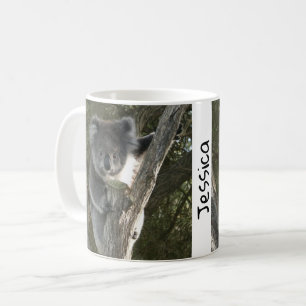 Cute Koala Escalade une Mug Café Arbre