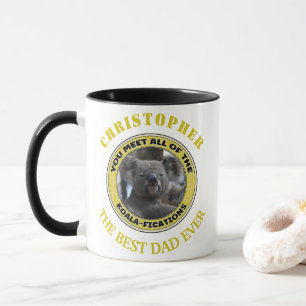 Cute koala ‘jouer sur les mots’ tasse personnalisé
