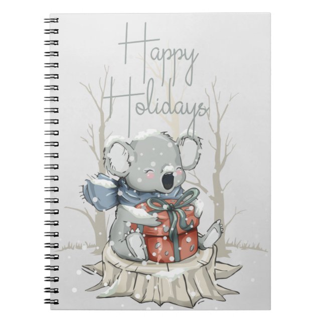 Cute Koala Joyeux Carnet de Noël (Devant)