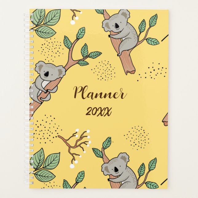 Cute Koala Ours Planificateur personnalisé (Devant)