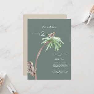 Cute Koala Sage Anniversaire Fête Invitation