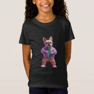 Cute Kpop Bulldog Dancer Anime Graphic T-Shirt