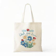 Cute Ladybug Daffodiques Fleur sauvage Sac fourre-