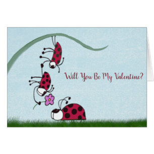 Cute Ladybug Professant Sa Peinture D'Amour