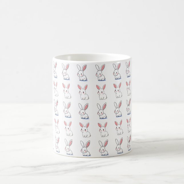 Cute lapin café Mug (Centre)