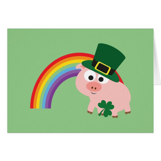Cute Leprechaun Pig (Devant Horizontal)