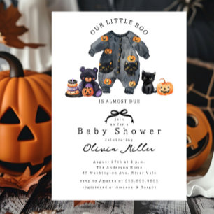Cute Little Boo Invitation Baby shower