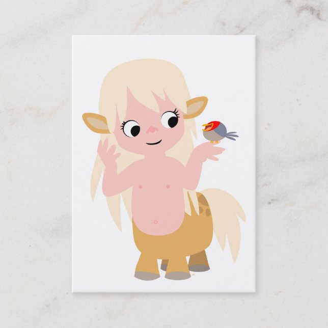 Cute Little Cartoon Centauress ACEO - Carte de vis (Devant)