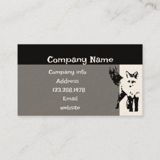 Cute Little Fox Animal Nature Carte de visite