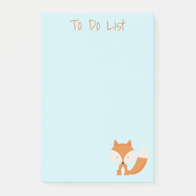 Cute Little Fox Post-it® Notes (Devant)
