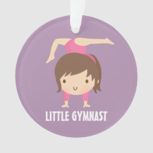 Cute Little Gymnast Girl Gymnastique Personnalisée