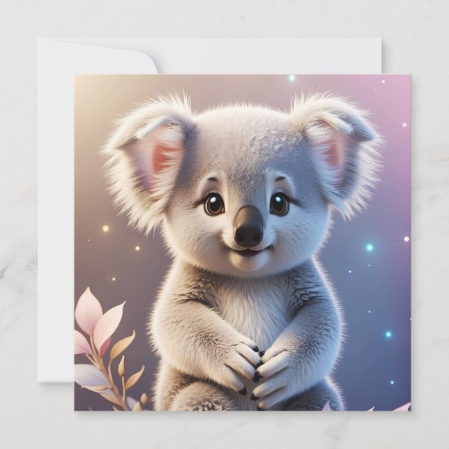 Cute Little Koala Imaginaire Dreamy Gradient (Devant)