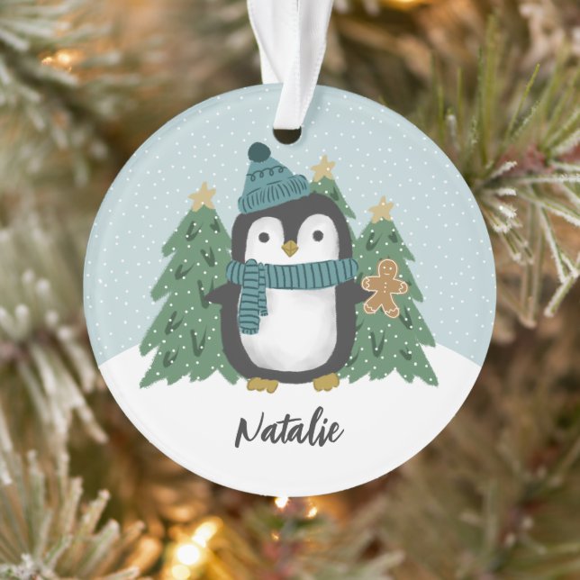 Cute Little Penguin et Cookie | Nom (Arbre)