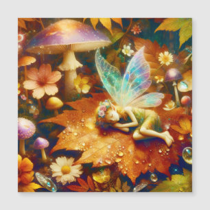 Cute Little Whimsical Fairy Sleeping Blond