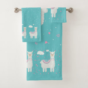 Cute llama motif menthe arrière - plan