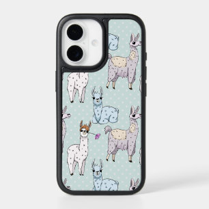 Cute Llama Motif Pois