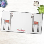 Cute Llama personnalisée<br><div class="desc">Un design ludique en lama ou en alpaga prêt à vous customiser avec votre propre nom,  citation ou un dicton drôle. Art original de Nic Squirrell.</div>