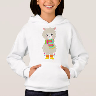 Cute Llama, Petite Llama, Alpaga, Llama Avec Échar