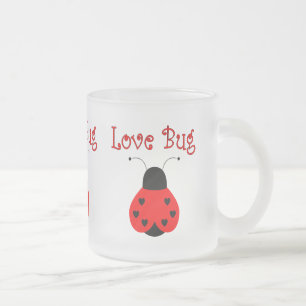 Cute Log Coeur Bug Ladybug Mug