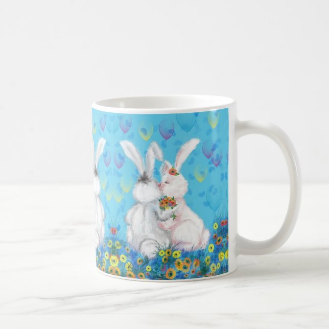 Cute Log Mug Kiss Bunny Hug - Kiss (Droite)