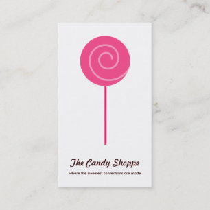 Cute Lollipop Candy Shoppe Cartes de visite