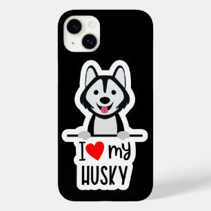 Cute Love Husky Coque-Mate coque iphone