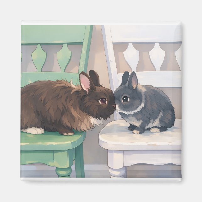 Cute Magnet - Two Rabbits (Devant)