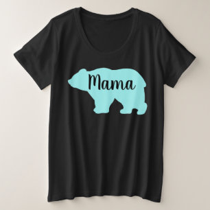 Cute Mama ours design mère cadeau jour cadeau noir