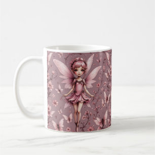 Cute Mauve Pixie Fairy Mug