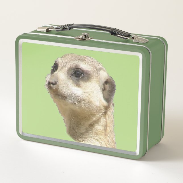 Cute Meerkat Lunchbox personnalisable (Devant)