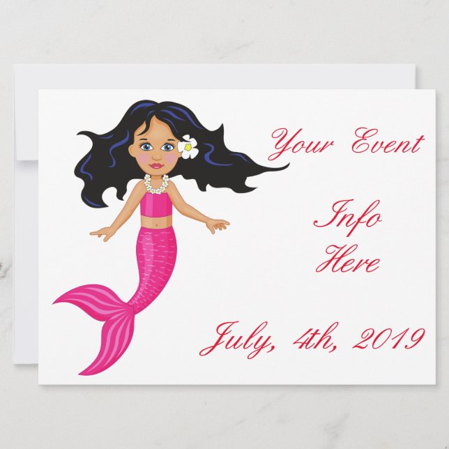 Cute Mermaid à queue rose Thunder_Cove (Devant)