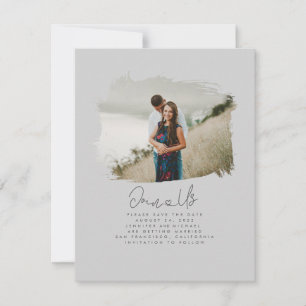 Cute Modern Minimalist Joignez-nous Save the Date