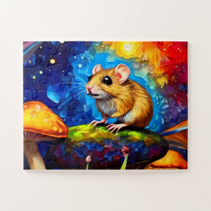 Cute Mosaic Field Souris Vive puzzle de couleur