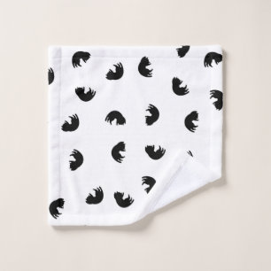 CUTE Motif de chat noir et blanc