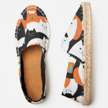 Cute Motif de chat orange, noir et blanc