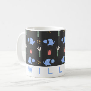 Cute Motif Dinosaur Mug   Nom personnalisé
