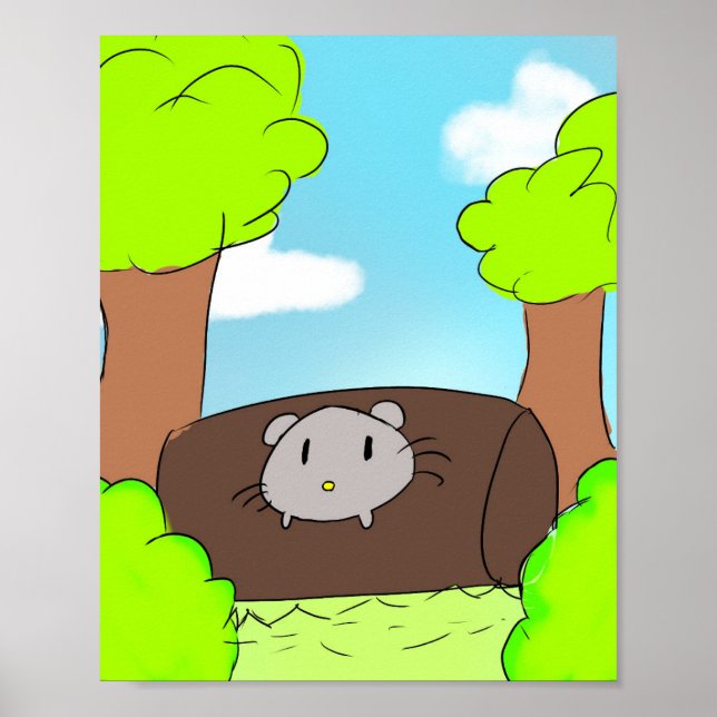 Cute, mouse poster  (Devant)