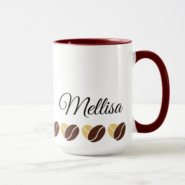 Cute Mug avec votre nom et un Adjectif spécial (Droite)