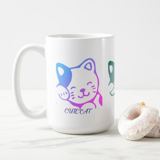 Cute Mug de chat (Avec donut)