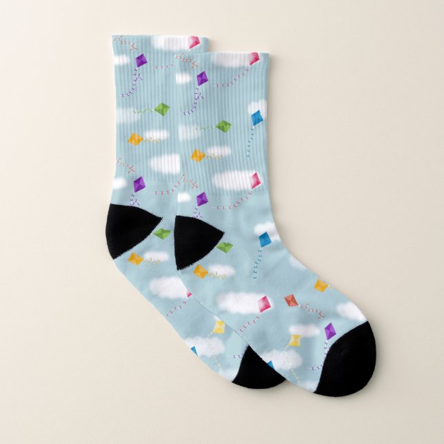 Cute Multicolore Flying Kites Motif pour enfants (Paire)