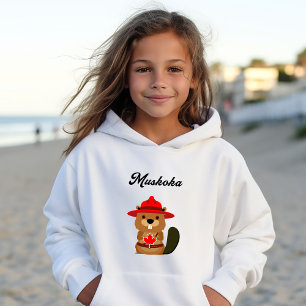 Cute muskoka Canada Castor avec Casquette rouge