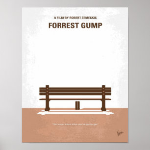 Cute My Forrest Gump Minimale Poster de cinéma For