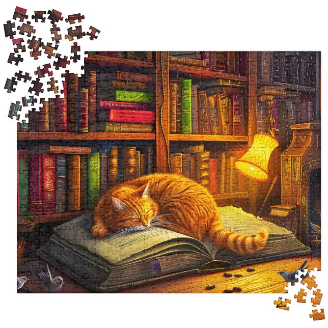 Cute Napping Kitty Puzzles pour adultes 500 pièces (Créateur téléchargé)