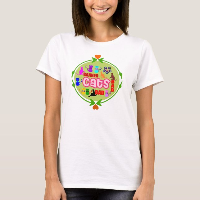 😻 🐾 ↷ Cute Naughty Cat Family Bella Circle Haut (Devant)
