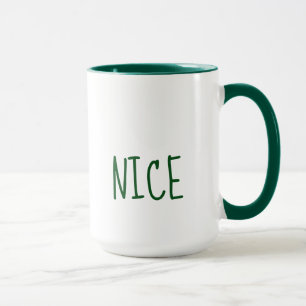 Cute Naughty et Nice Christmas Mug