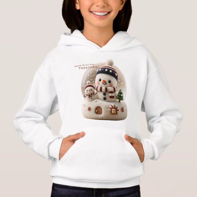 Cute Needle Felted Snowman Snowglobe (Devant)