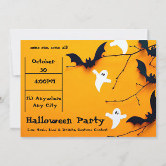 Cute Nice Halloween invitation